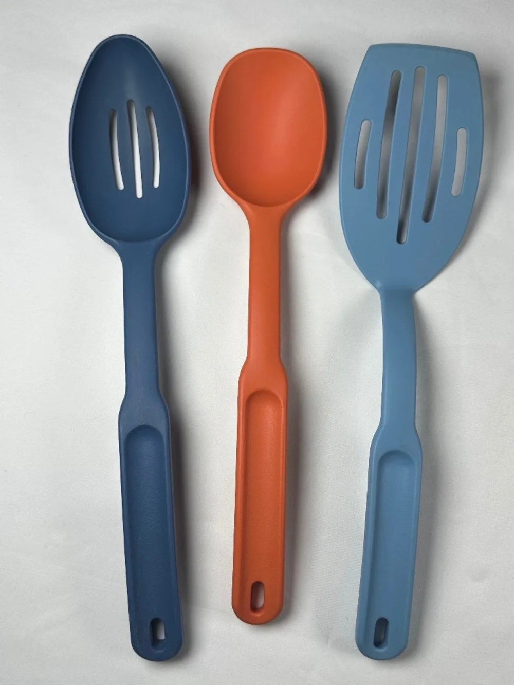 The Pampered Chef Multicolored Spoon, Slotted Spoon and Slotted Spatula/Turner